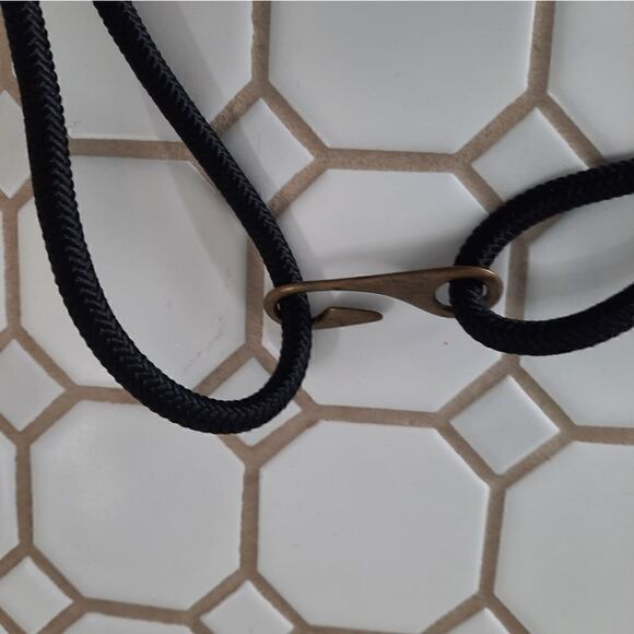 Hammered Brass and Wooden Belt - Picture 7 of 7